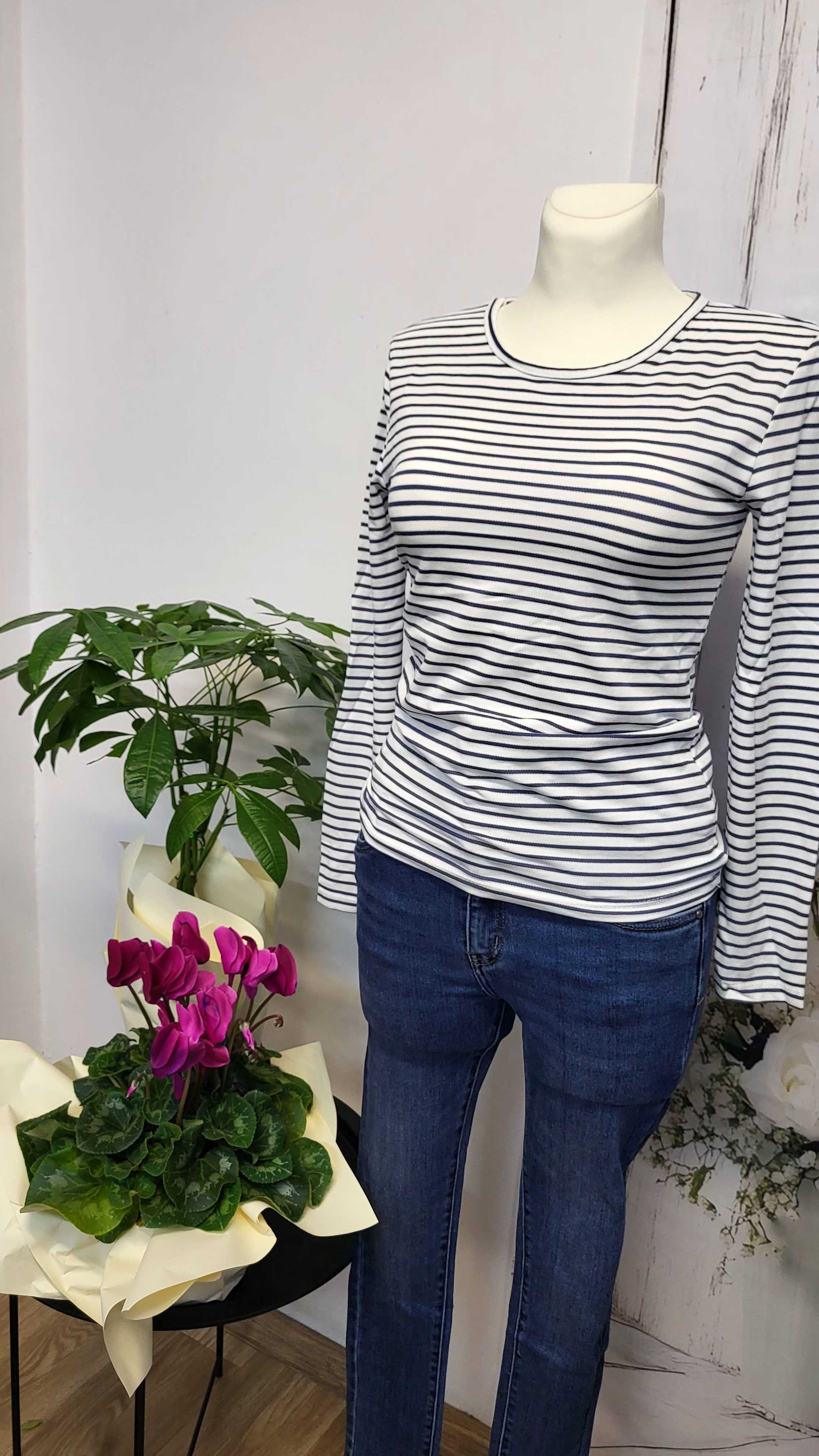 Bluzka 100% Wiskoza Granat