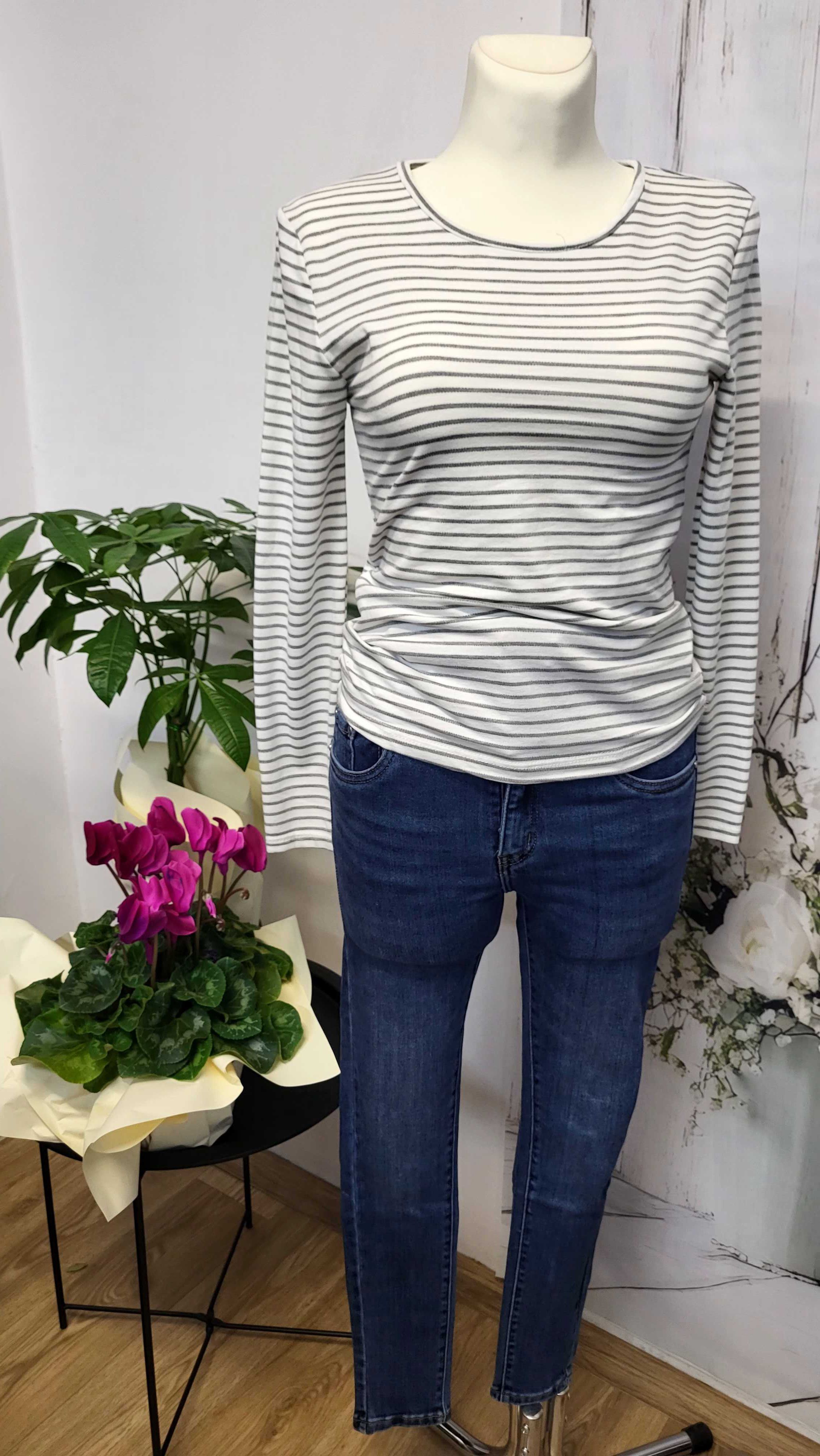 Bluzka 100% Wiskoza Szara 